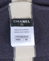 Chanel Stripe Cashmere XL Shawl, other view