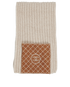Chanel Suede Quilted Pocket Knit Scarf, front view