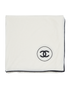 Chanel CC Silk and Cashmere Scarf, front view