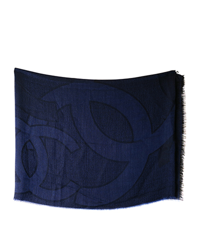 Chanel Navy/Black Scarf, front view