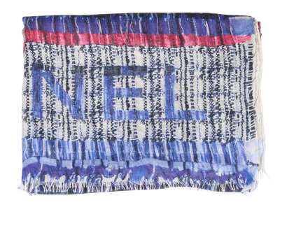 Chanel Scarf, £250, Accessories, Blue/Pink/White, Modal, Front view