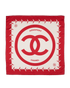 Chanel 2016SS Aeroport Printed Scarf, &pound;250, Accessories, Red/White, Silk, Back view