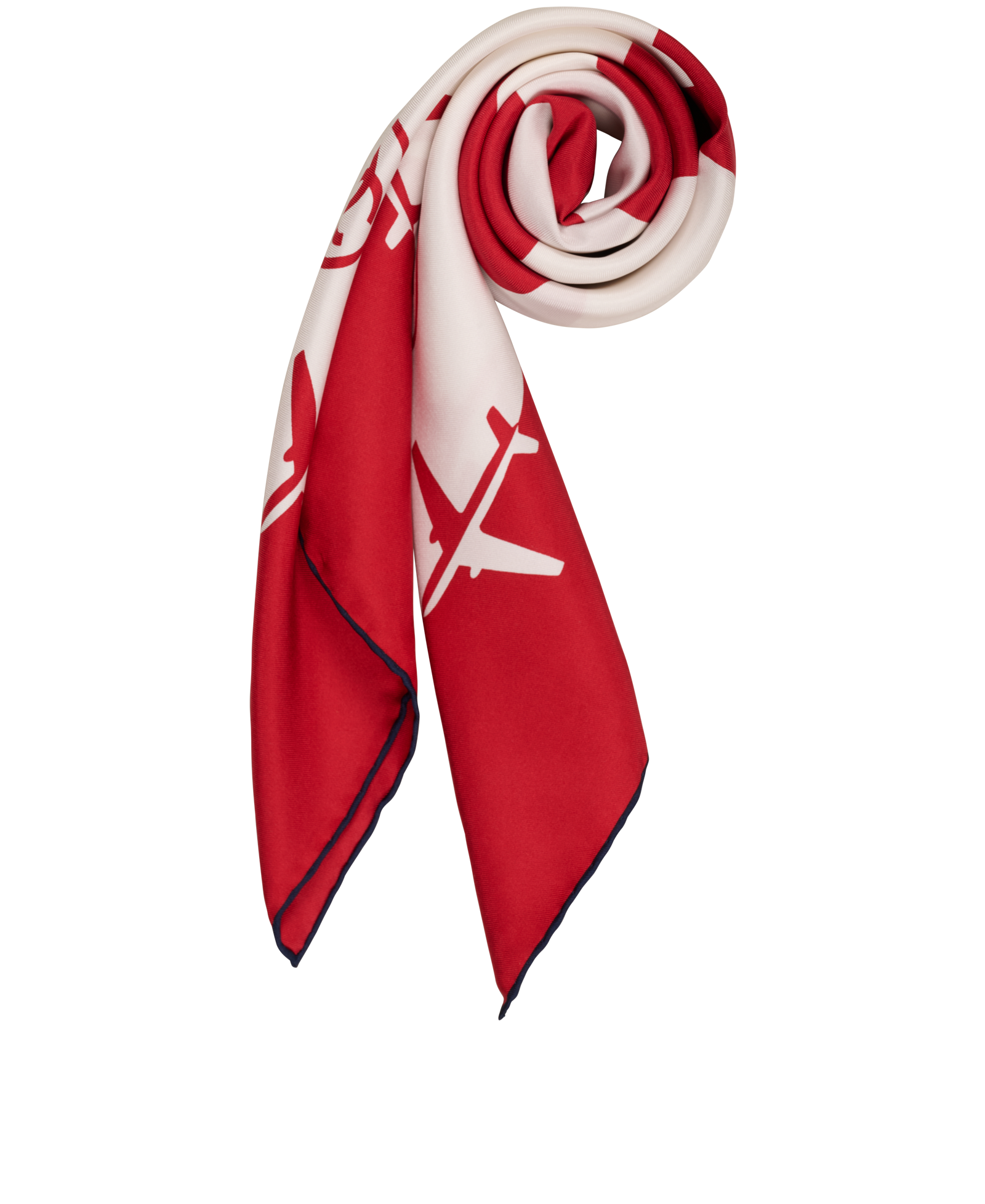 Chanel 2016SS Aeroport Printed Scarf, &pound;250, Accessories, Red/White, Silk, Other view