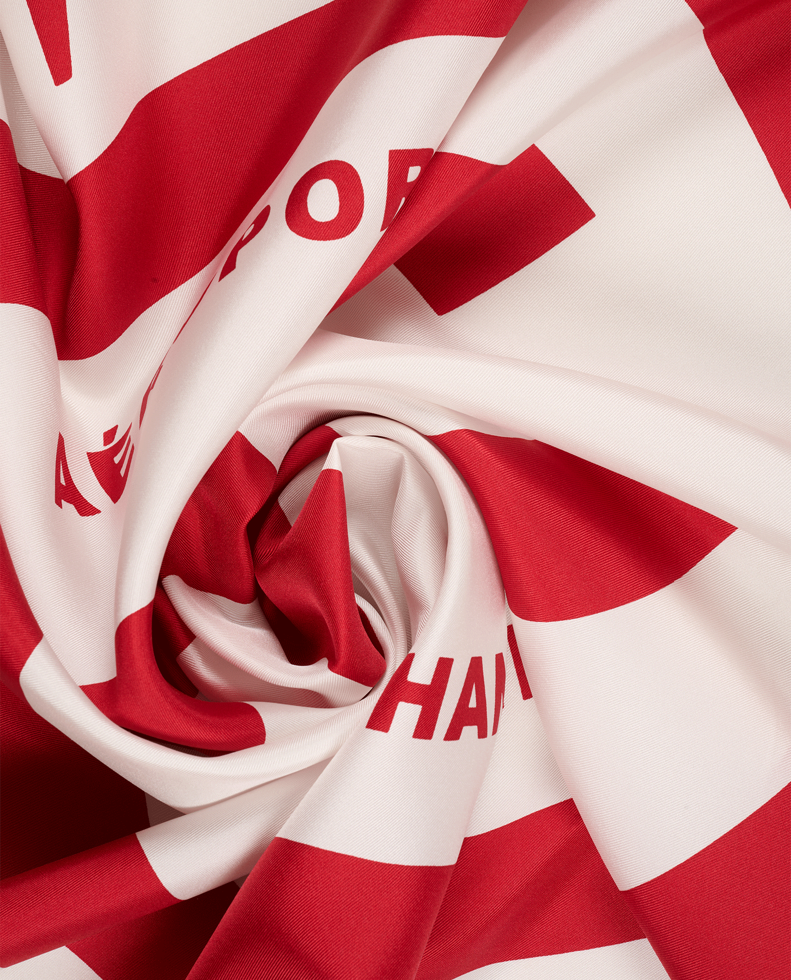 Chanel 2016SS Aeroport Printed Scarf, &pound;250, Accessories, Red/White, Silk, Other view