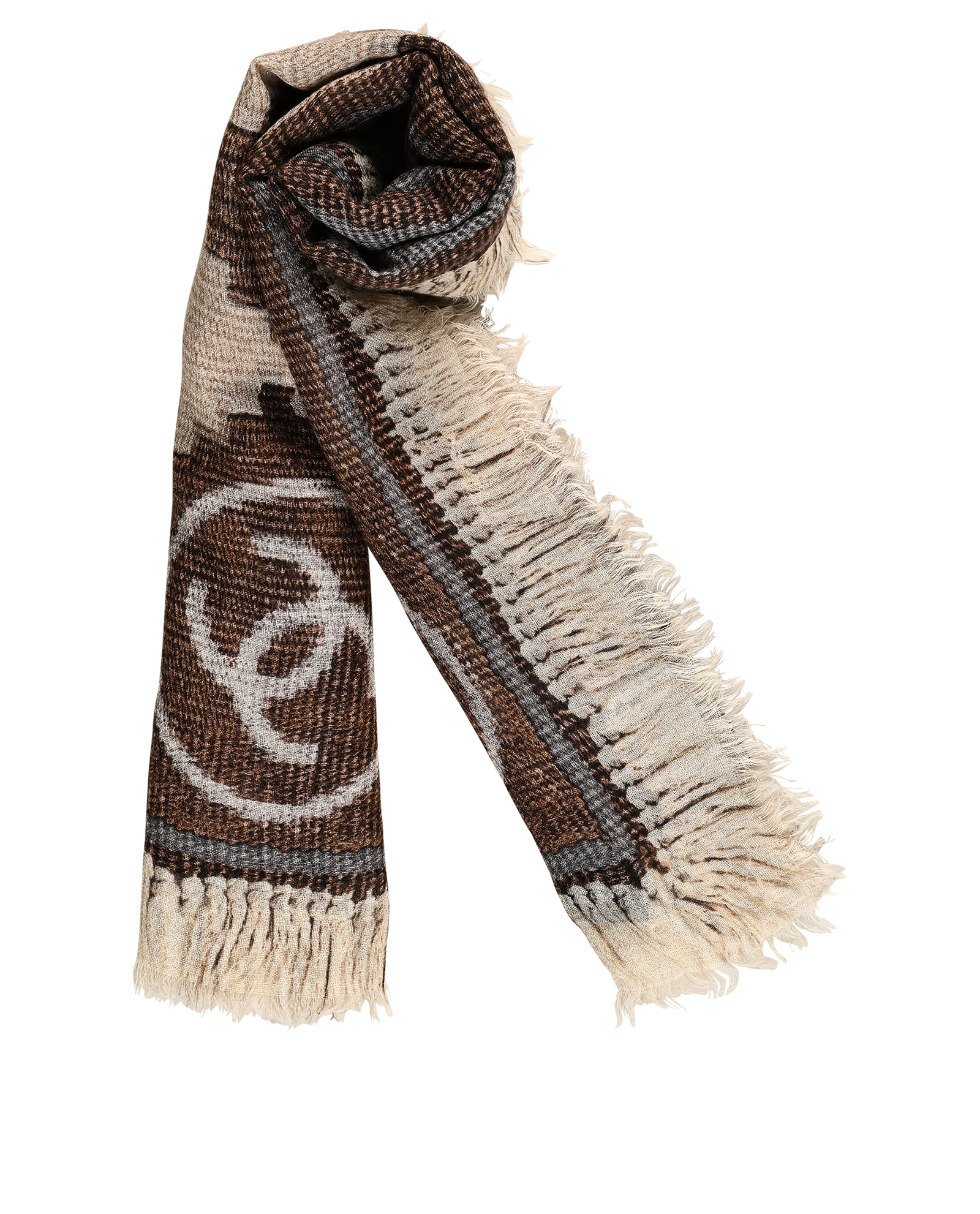 Pre-loved Chanel Navajo Print Square Scarf - £450