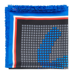 Chanel CC Tweed Print Shawl, Silk, Multicolour, MII, B, 2*