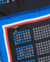 Chanel CC Tweed Print Shawl, &pound;450, Accessories, Black/Blue/Red/White, Silk, Other view