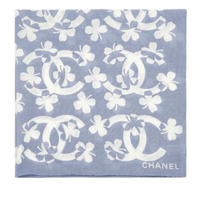 Chanel Four Leaf Clover Scarf, front view