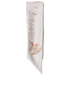 Chanel CC Pearl Print Bandeau Scarf, &pound;105, Accessories, Cream, Silk, Front view