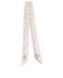 Chanel CC Pearl Print Bandeau Scarf, &pound;105, Accessories, Cream, Silk, Back view