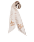Chanel CC Pearl Print Bandeau Scarf, &pound;105, Accessories, Cream, Silk, Other view