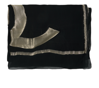 Chanel Logo Sheer Scarf, front view