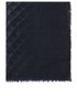 Chanel CC Ombre Matelasse Fringes Scarf Cashmere, front view