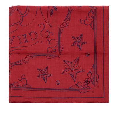 Chanel Paris-Dallas Stars 55 Neckerchief, front view