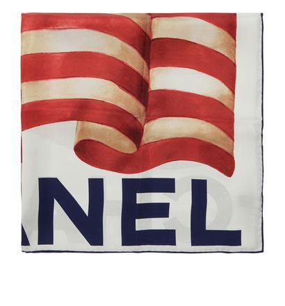 Chanel Paris-Dallas USA Flag 65 Neckerchief, front view