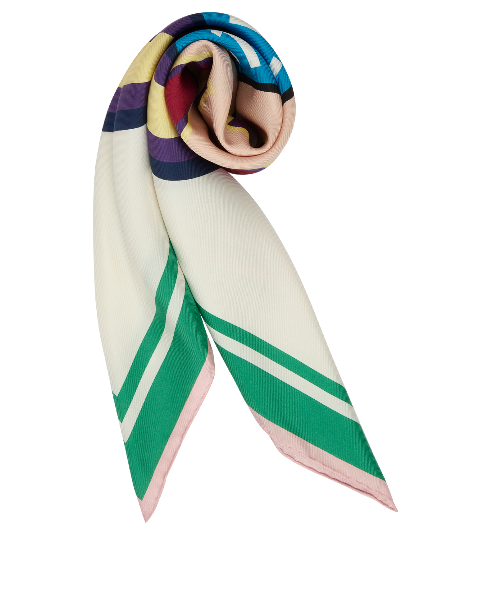 Chanel Rue Cambon 31 Scarf, &pound;350, Accessories, Blue/Green/Purple/Red/White/Yellow, Silk, Other view
