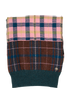 Chanel Plaid Scarf, &pound;350, Accessories, Green/Pink, Cashmere, Front view