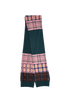 Chanel Plaid Scarf, &pound;350, Accessories, Green/Pink, Cashmere, Back view