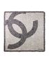 Chanel Large CC Head Scarf, £250, Accessories, Black/White, Silk, Front view