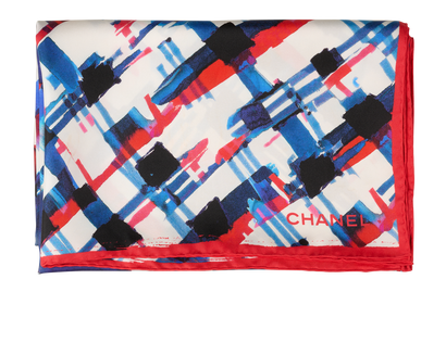 Chanel Airlines Scarf, &pound;250, Accessories, Blue/Red/White, Silk, Front view