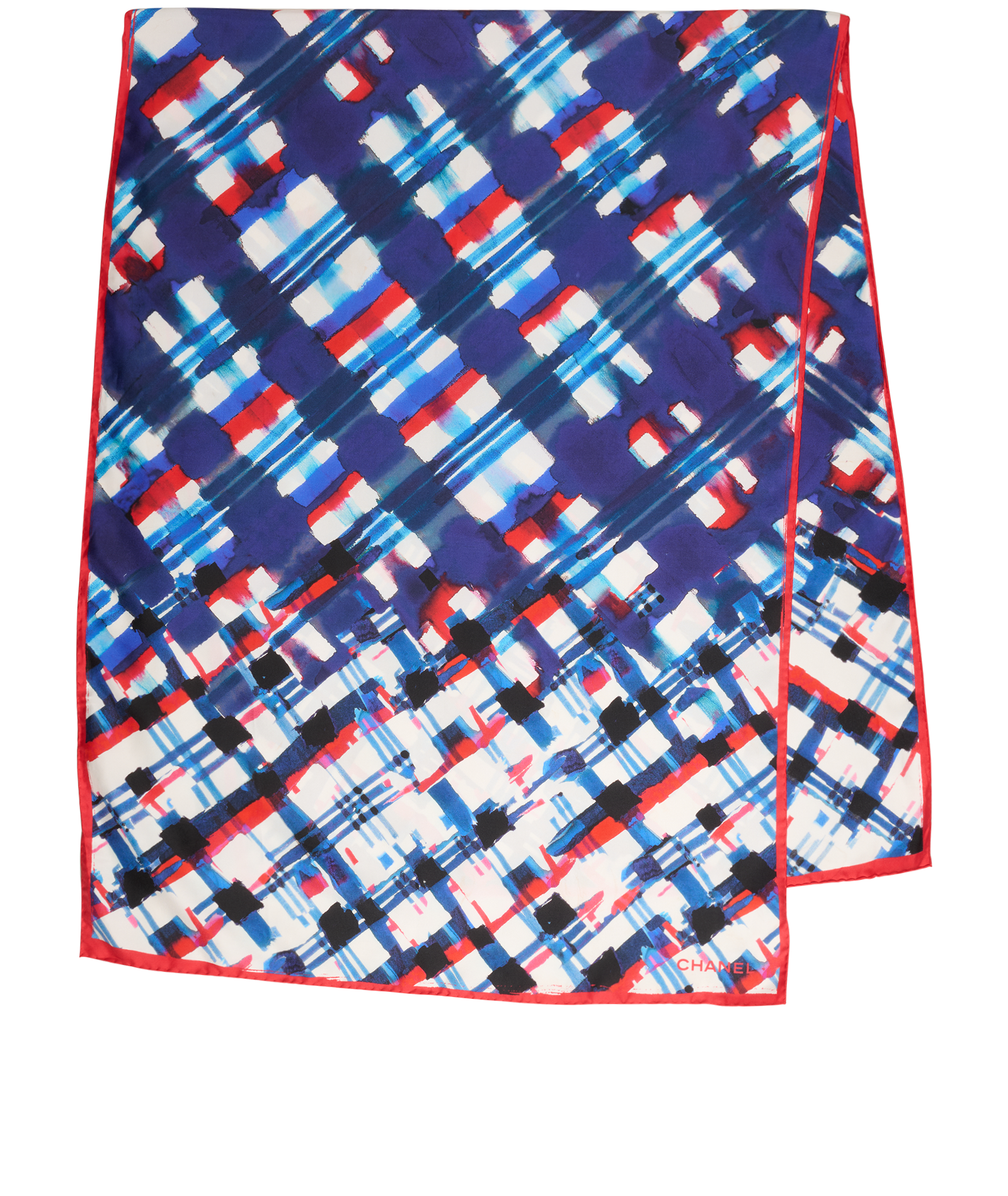 Chanel Airlines Scarf, &pound;250, Accessories, Blue/Red/White, Silk, Back view