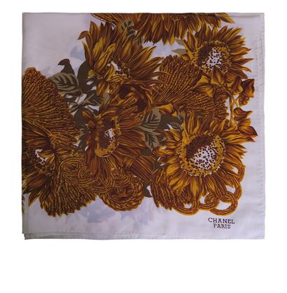 Chanel Sunflower Scarf, front view