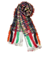 Chanel Print Scarf, &pound;395, Accessories, Black/Blue/Red/White, Silk, Other view