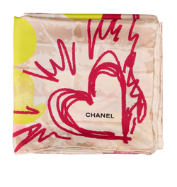 Chanel Make Fashion Not War Scarf, Silk, Multi, MII, 1*