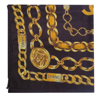Chanel Chain 1990` scarf, front view