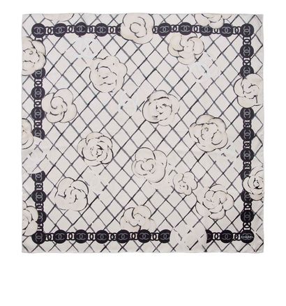 Chanel CC Camelia Scarf, front view