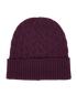 Coach Cable Knit Beanie & Scarf Set, &pound;60, Accessories, Purple, Polyester, Other view