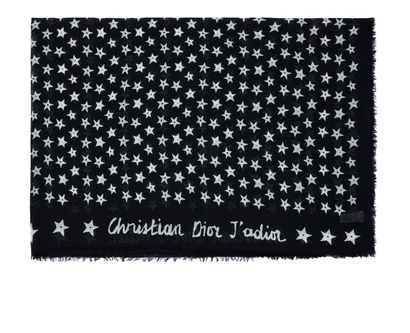 Christian Dior J'adior Star Print Scarf, &pound;250, Front view