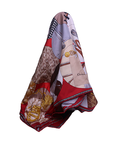 Christian Dior Printed Scarf, front view
