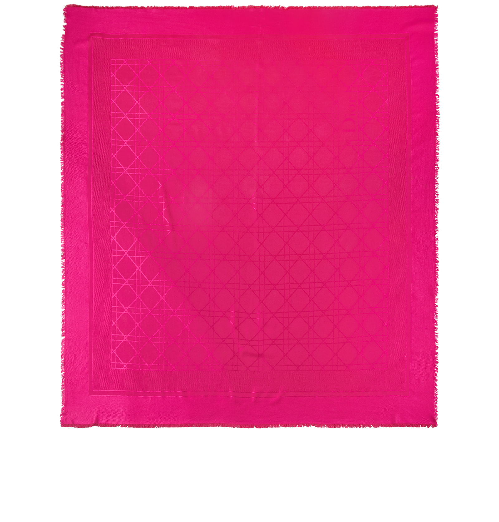 Christian Dior Geometric Scarf, &pound;150, Accessories, Pink, Silk/Wool, Back view