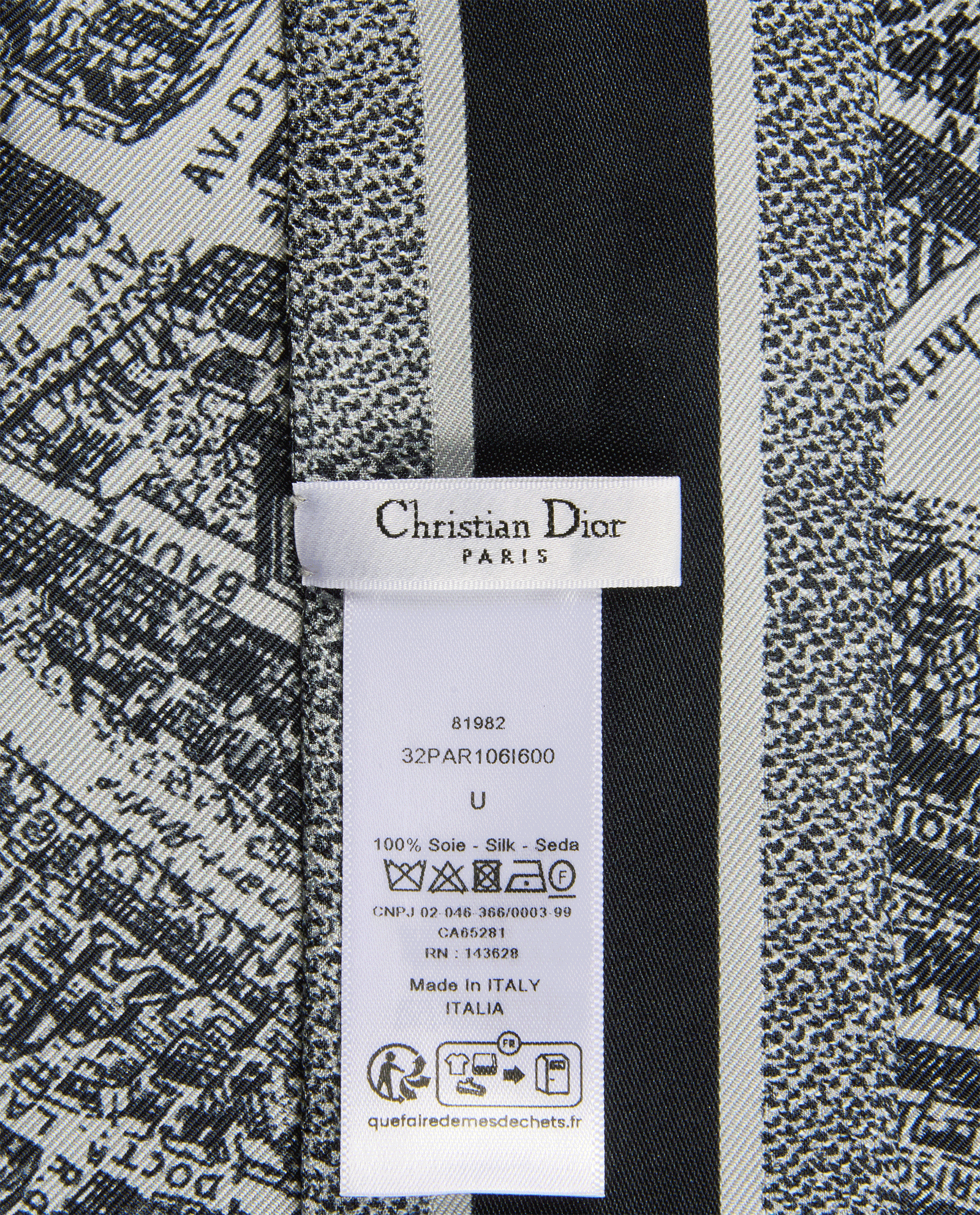 Christian Dior Plan De Paris Mitzah Scarf, Scarves
