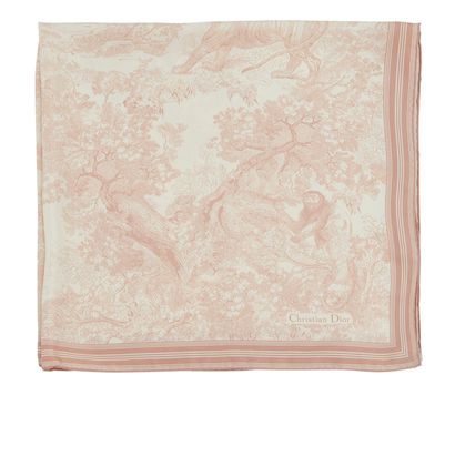 Christian Dior Toile De Jouy 90 Scarf, front view