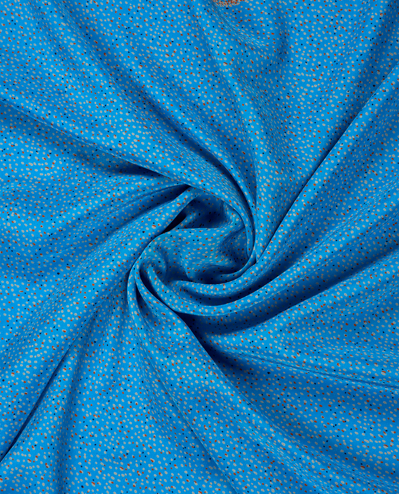 Christian Dior Dots Scarf, &pound;140, Accessories, Blue/Orange, Silk, Other view