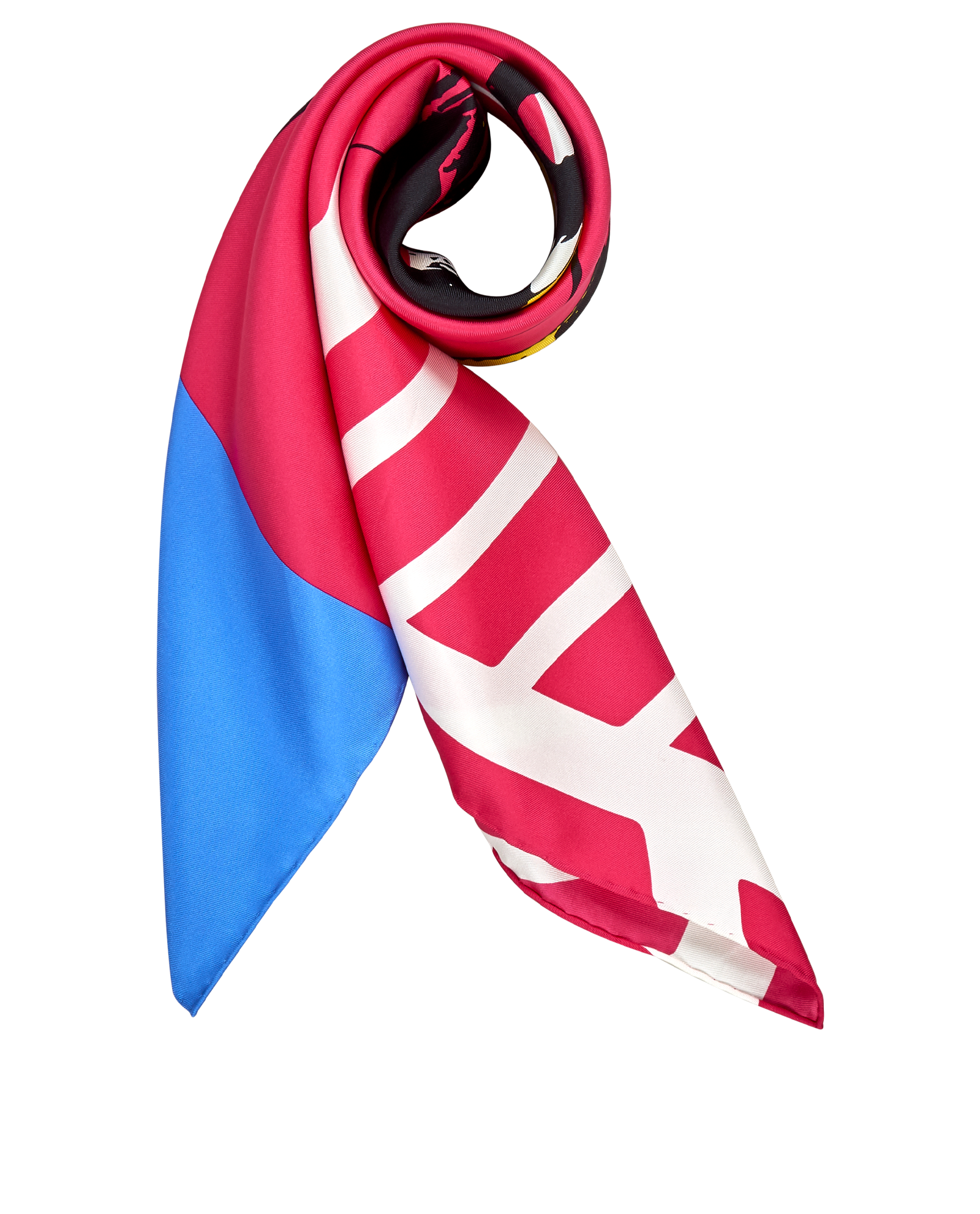 Christian Dior Butterfly Scarf, &pound;220, Accessories, Black/Blue/Pink, Silk, Other view