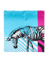 Christian Dior Zebra Scarf, &pound;220, Accessories, Black/Blue/Pink, Silk, Back view