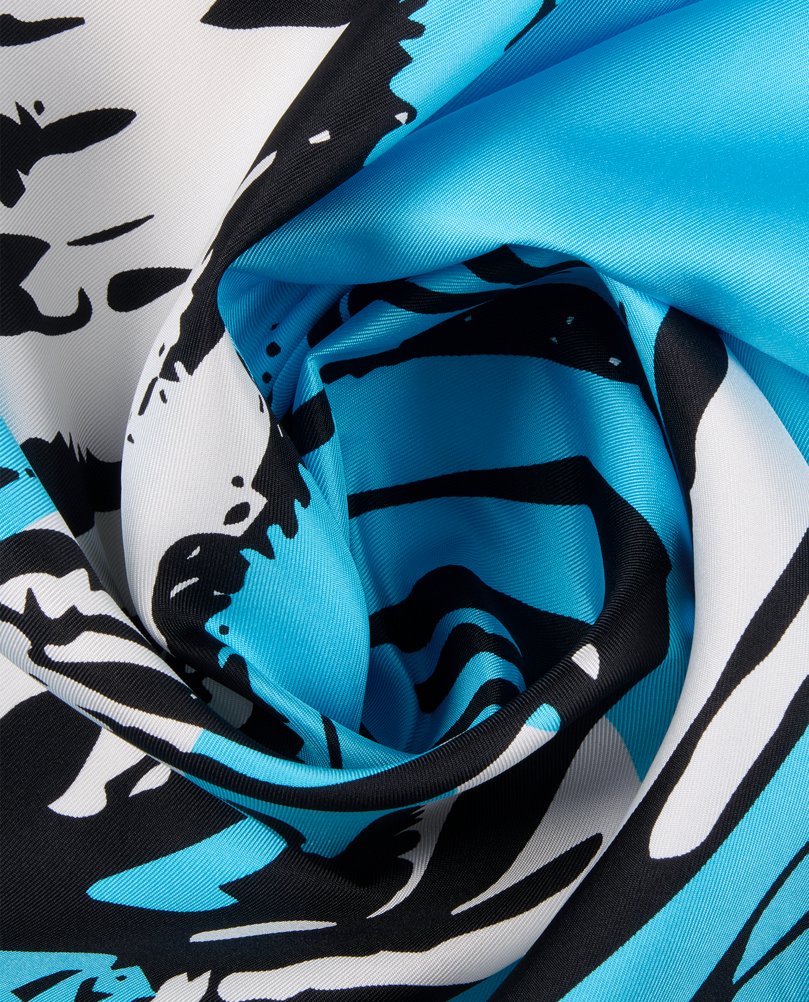 Christian Dior Zebra Scarf, &pound;220, Accessories, Black/Blue/Pink, Silk, Other view