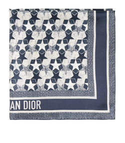 Christian Dior Scarf, Silk, Blue, MII, B, 3*