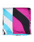 Christian Dior Zebra Print Square Scarf, front view