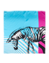 Christian Dior Zebra Print Square Scarf, back view