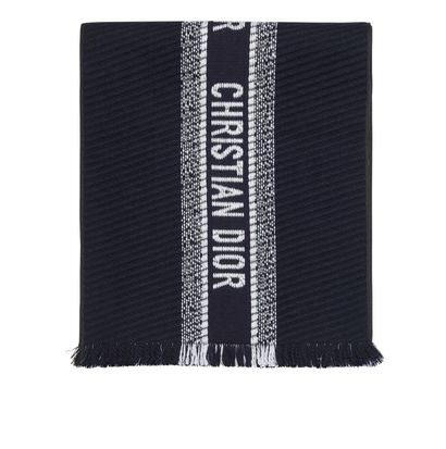 Christian Dior Logo/Oblique Reversible Scarf, front view