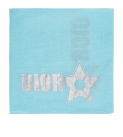 Christian Dior Square Scarf, Cotton, Blue, MII, 3*