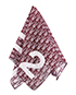 Christian Dior Pink Square Scarf, front view