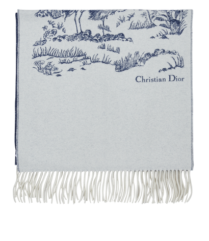 Christian Dior Toile de Jouy Sauvage Scarf, front view