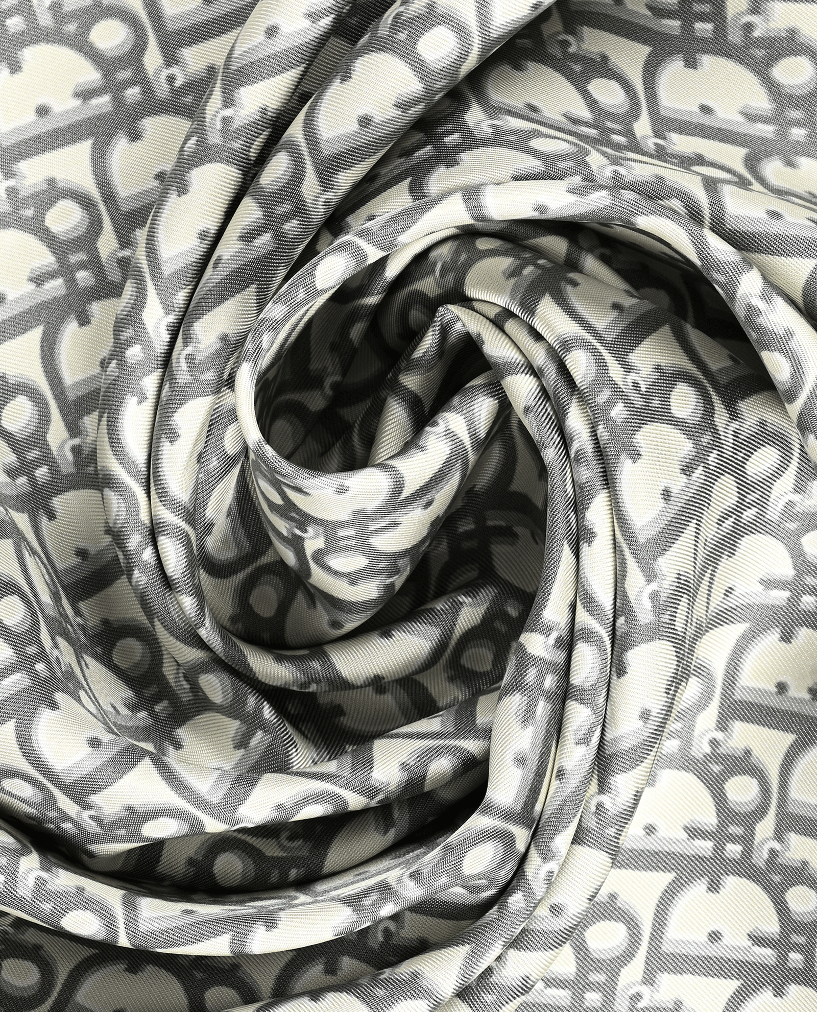 Christian Dior Oblique Scarf, &pound;295, Accessories, Navy/Silver, Silk, Other view