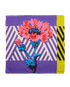 Christian Dior Flower Pop Scarf, &pound;180, Accessories, Purple/Yellow, Silk, Back view