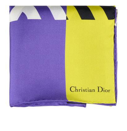 Christian Dior Flower Pop Square Scarf, front view